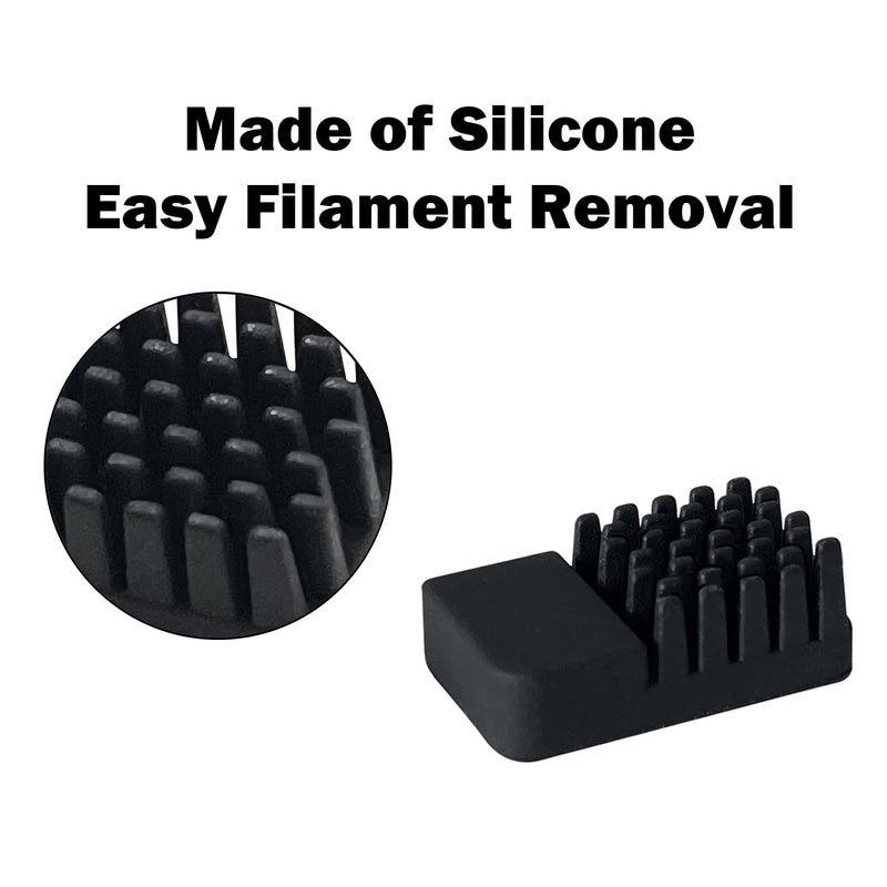 HzdaDeve 4PK Anti-Vibration Feet Pads for Centauri Carbon/Centauri Anti-Slip Rubber Feet Pads and 4PK Nozzle Cleaning Brush Silicone Nozzle Heat Bed Wiper Kit Cleaner for Elegoo 3D Printer - Image 4